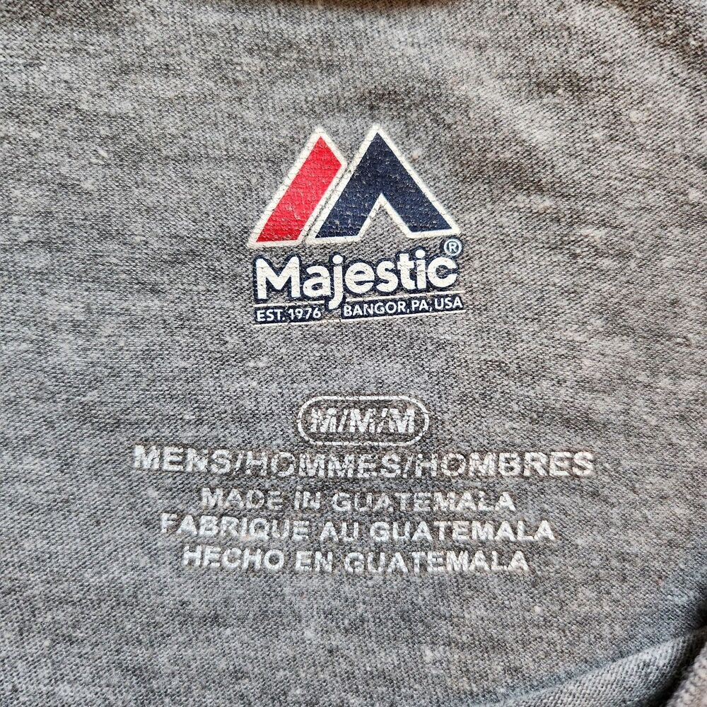 Majestic Washington Redskins Tshirt Grey Men's Size Medium - Picture 3 of 5